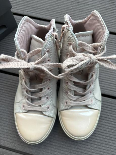 Kožené kotníkové boty ecco 30 růžové, ecco,30