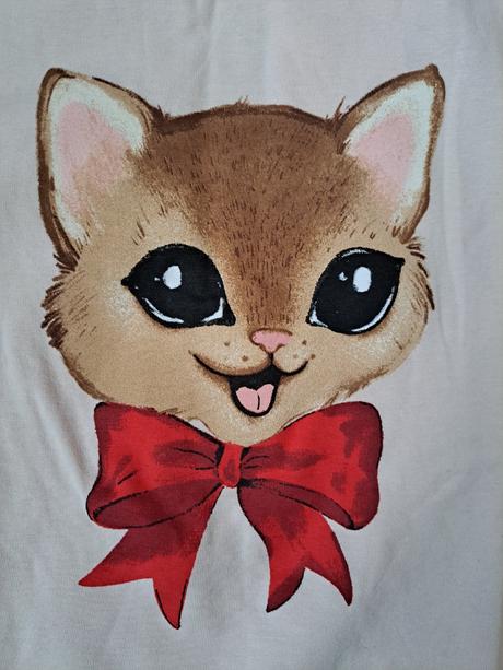 Tričko kočička, h&m,122