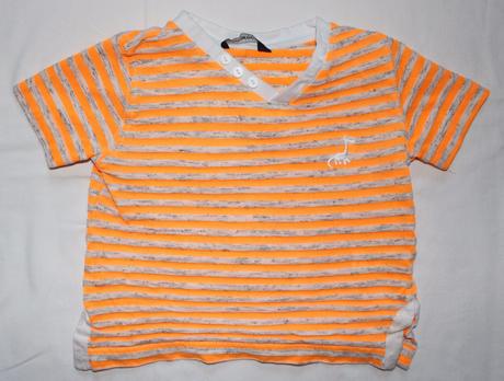 Al225. neonově oranžové tričko 9-12 měs., george,80