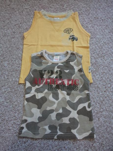 2 letní tílka pro chlapečka, c&a,92