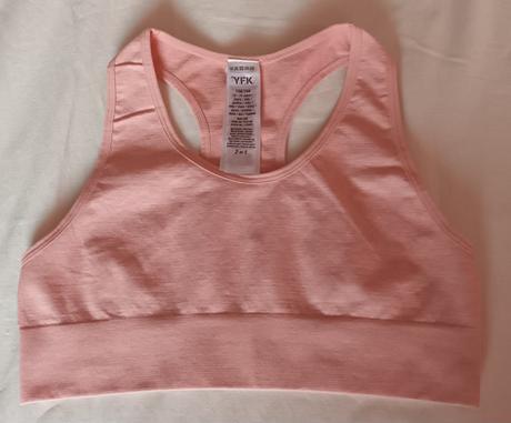Světle růžová dívčí sportovní podprsenka, kik,158