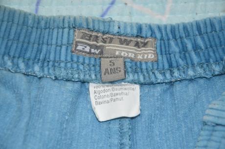 110 116 teplé bavlněné manšestrové kalhoty, 116