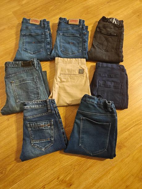 Džíny chlapecké vel. 158-164 (12-13 let), tommy hilfiger,164