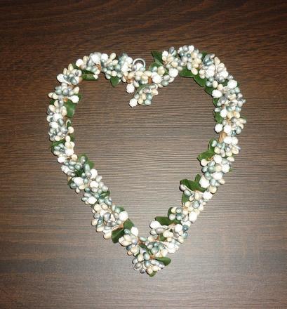 Dekorace - srdce na pověšení, 