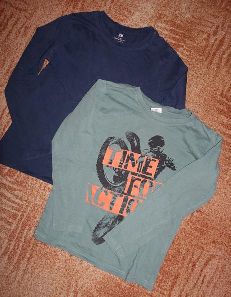 Sada chlapeckých triček vel. 134-140, h&m,134