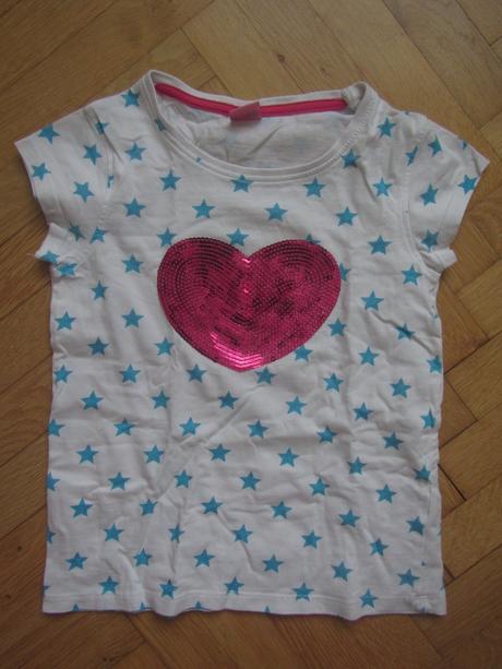 Tričko s flitrami, srdíčkem,116, kiki&koko,116