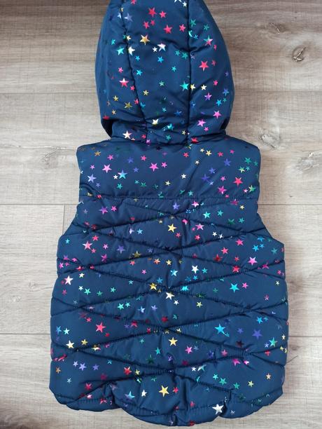 Zateplená vesta next s hvězdama, next,86