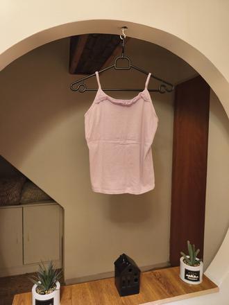 Lila top s volánkem h&m 134/140, h&m,140