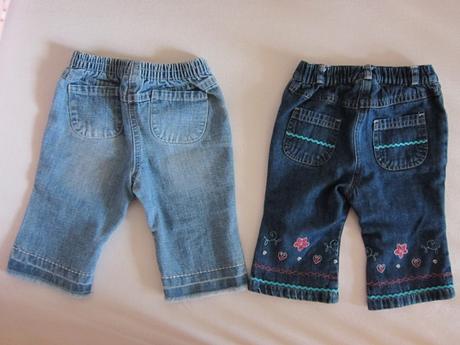 2x rifle, kalhoty, květované, výšivky, next, 68, next,68