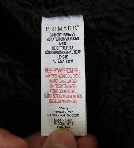 Zimní bunda vel. 3 - 6 m, primark,68