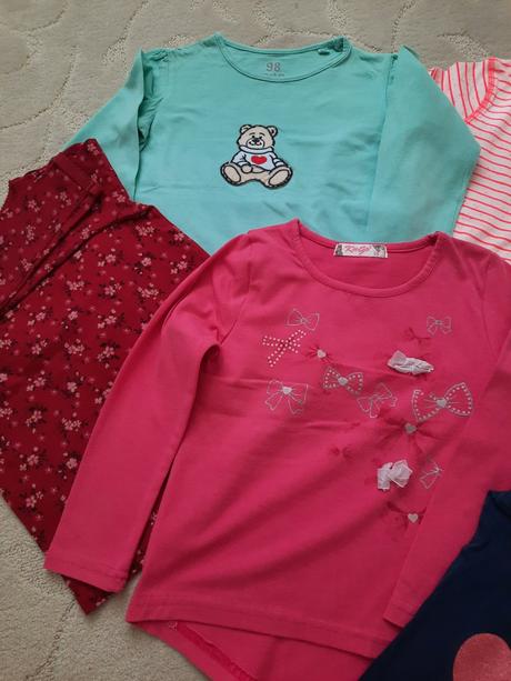 6x tričko dlouhý rukáv, next,98