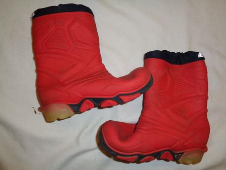 Červeno modré gumáky 26/27 - svítící, 26