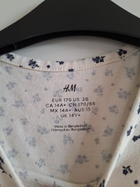 Tričko top crop top vel. 152 / 170, h&m,152