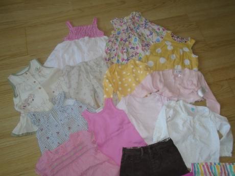 Balíček oblečení vel. 74 na holku, 68–80