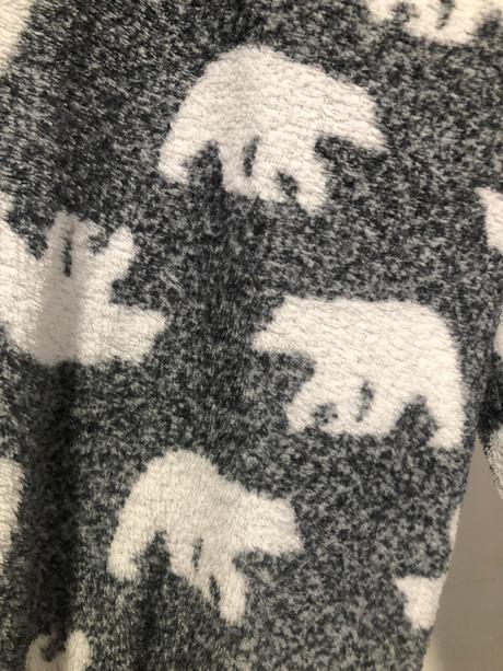 Šedé pyžamové kalhoty s medvídky, 134