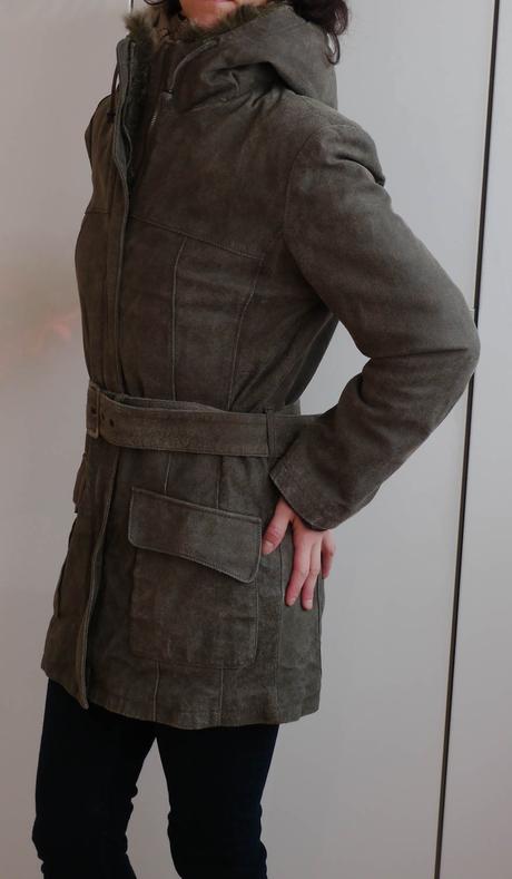 Vintage kozeny vytepleny kabat, tcm,34