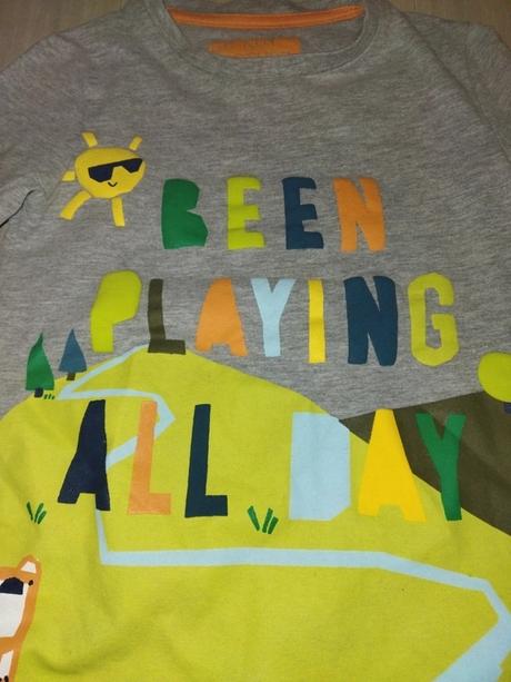 Šedé tričko s potiskem 116, marks & spencer,116