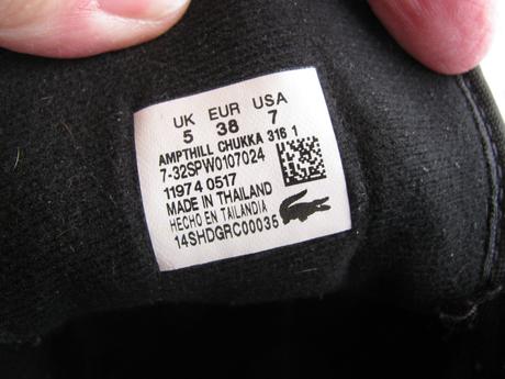 Dámské černé kožené boty, tenisky model ampthill, lacoste,38