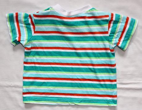 V281. pruhované tričko 0-3 měs., 62