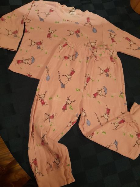 Pyžamo s holčičkami růžové dvoudílné, 80
