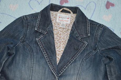 Džínové sako sáčko next, next,116