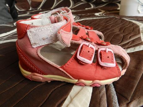 Boty sandálky červené essi 22, essi,22