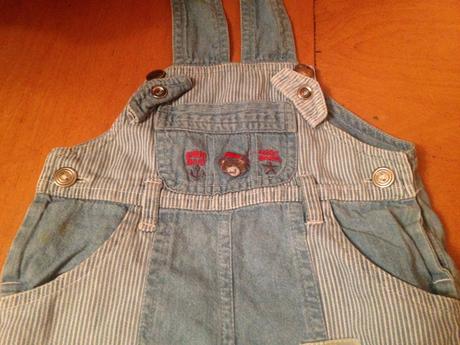 Riflový letní overal medvídek vel. 68 - 74, 68