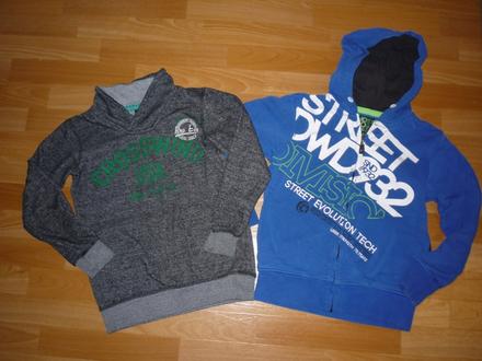 2x mikina vel 134-140, cena za obě, h&m,134