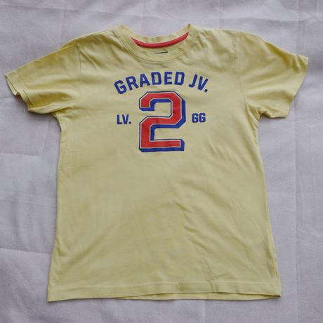 Zlute tricko s cislem 2, h&m,122