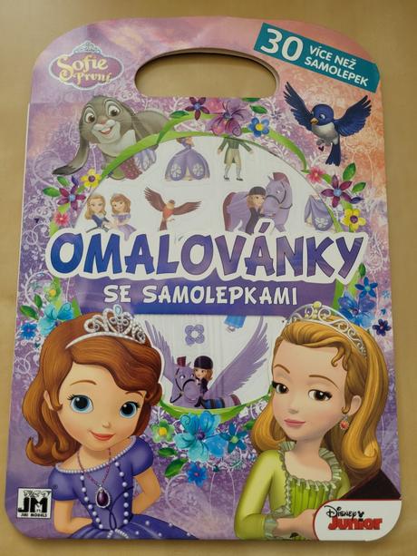 Omalovánka se samolepkami s motivy sofie i.,