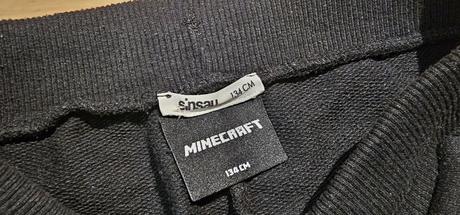 Tepláky černé minecraft sinsay vel.134, sinsay,134