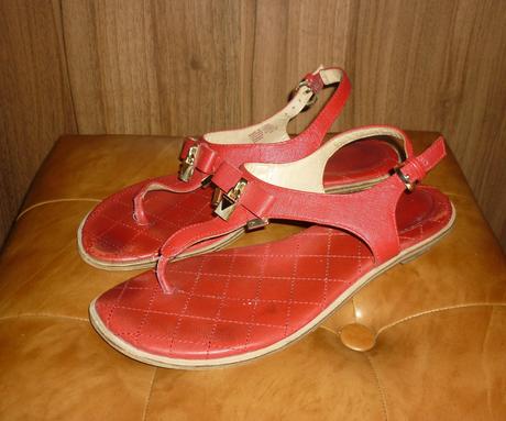 Červené dámské žabky / sandály michael kors, michael kors,39