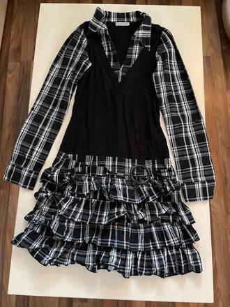 Šaty s volánovou sukní, vel s, ca, clockhouse, clockhouse,s