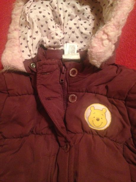 Dívčí bunda medvídek pú - medvídek pooh, disney,74