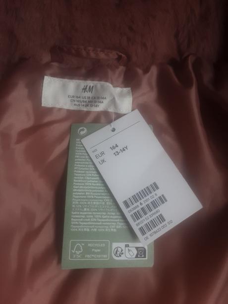 Zimní bunda, h&m,164