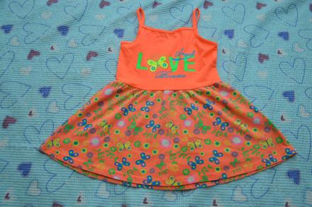 Letní šaty zástěrka do školky, 116