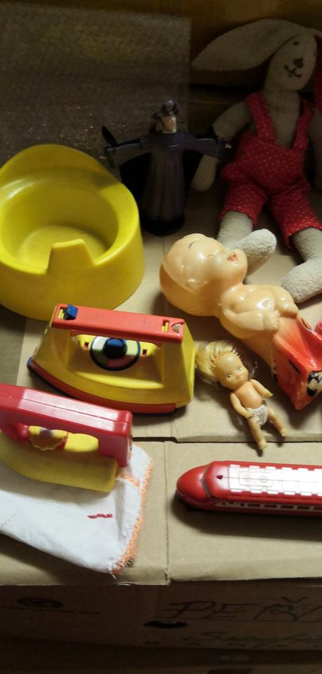 Retro hračky set žehlička,