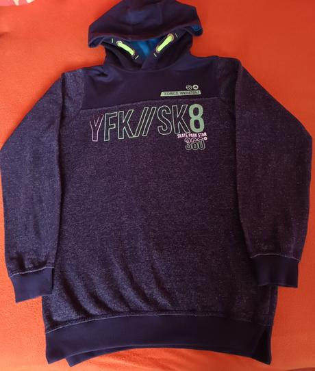 Chlapecká mikina modrá, 158