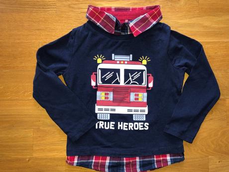 Triko s dlouhým rukávem a límečkem - c&a, c&a,98