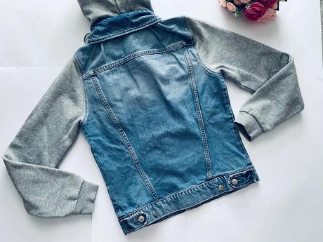 Bunda džinová s kapucí dámská - v.s, s