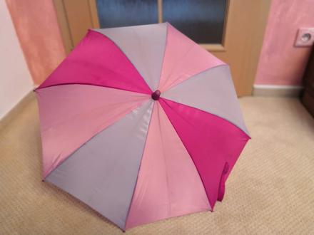 Deštník skládací dětský růžový, 