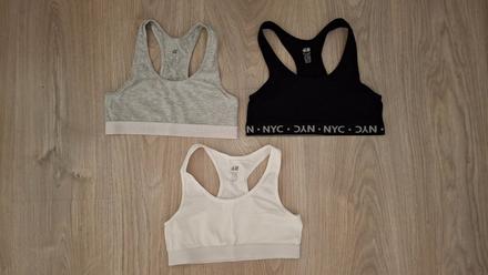 Podprsenka hm 3kusy, h&m,140
