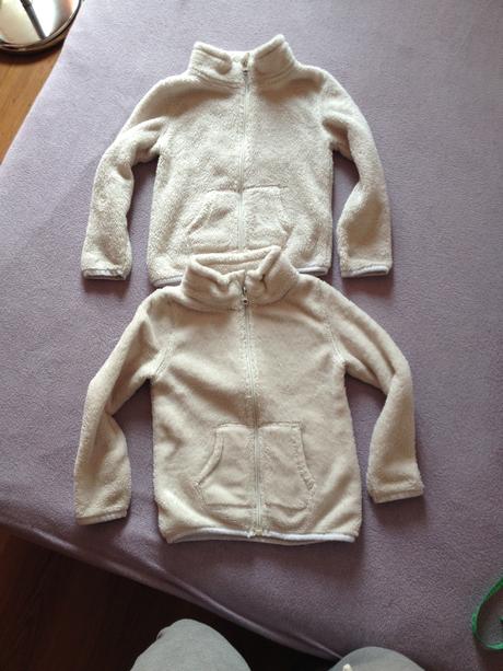 2 x chlupatková mikina, 92