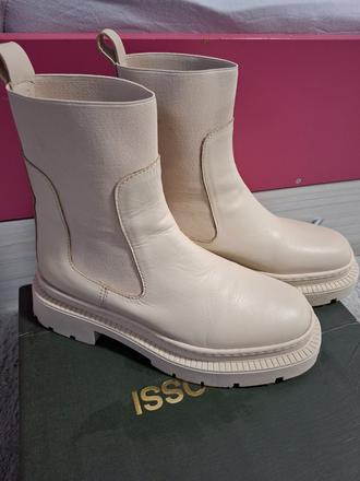 Kožené kozačky chelsea boty, 39