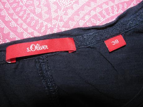 Tmavě modré pružné tričko s.oliver, s.oliver,38