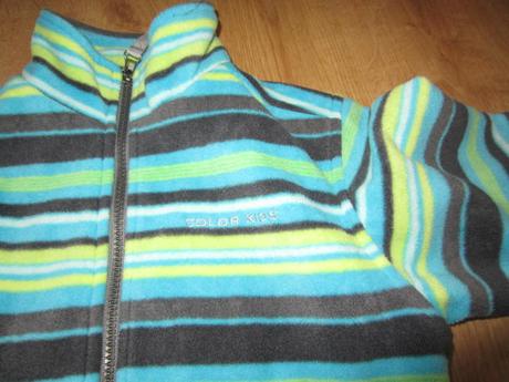 Peckovní pruhovaná fleasová bunda, 104