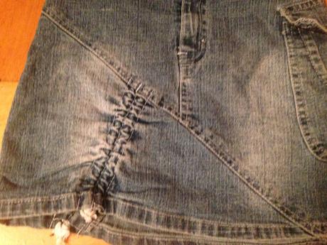 Dívčí riflová sukně vel. 92 - 98, 92