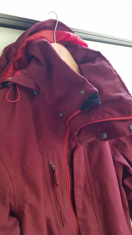 Dámská vínová červená bunda quechua s, quechua,s