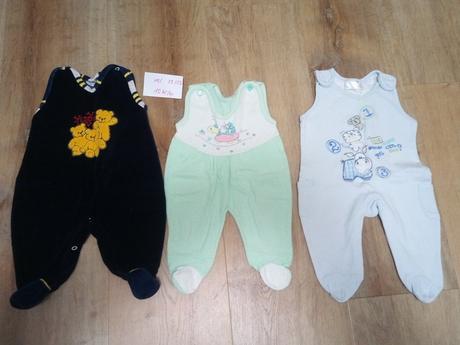 3 x dupačky, vel 56, okay,56