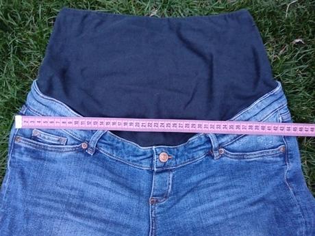 Těhotenské trhané/drbané rifleh&m slimboyfriend 38, h&m,38